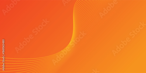 Minimalist abstract graphic with warm tones, gradients from bright yellow at the top, fading to orange-red at the bottom, creating a bright, warm, and dimensional atmosphere.