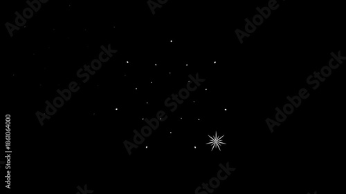 glowing lines seamless loop, circular fireworks explosion animation line burst motion graphics on black background, perfect for cartoon game motion graphics effects. 4k animation