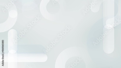 Soft White Abstract Shapes Motion Background with Minimal Modern Design