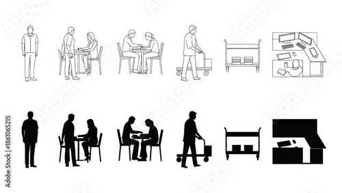 Architectural Entourage People – Outdoor CAD Human Figures