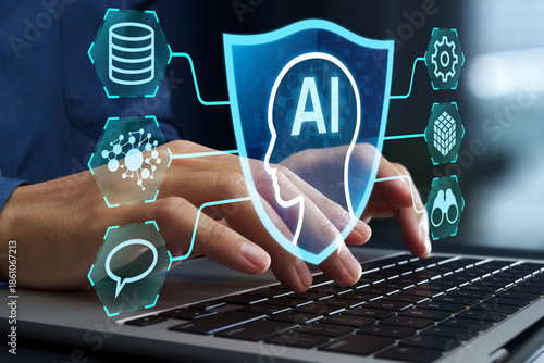 Schilderij op canvas AI security and governance