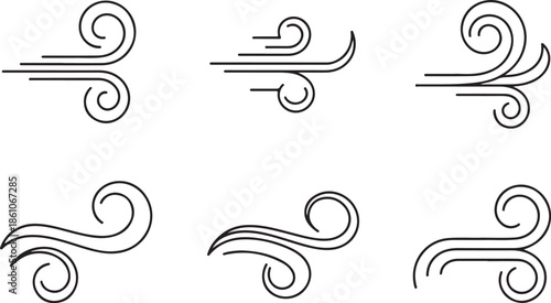 Calligraphic Elegance The graceful swooping lines give the illustration a refined, almost calligraphic or ornamental, appearance.