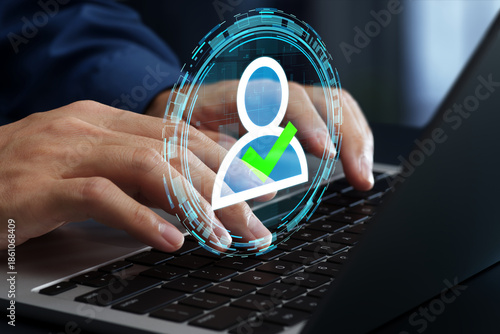 Tableau sur toile Authentication and identification