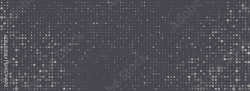 Halftone Hexagonal Pattern Vector Abstract Geometric Technology Background. Retro Colored Half Tone Hexagons Texture. Minimal Style Dynamic Tech.Wallpaper. Eps10