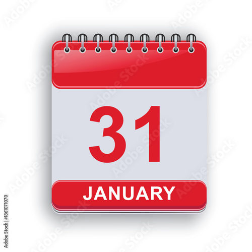 January 31 Daily Calendar Sheet Printable Page