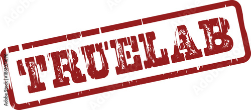 Urgent Truelab brand stamp indicating crucial scientific validation and authentic laboratory testing