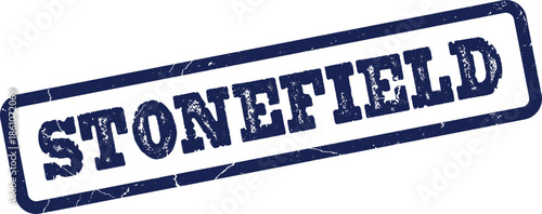 Official Stonefield Grunge Rubber Stamp Effect Mark for Business Documents