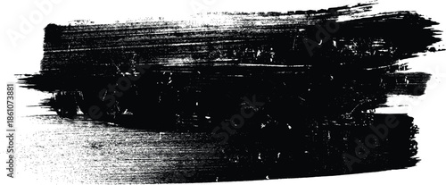 Splatter Paint Texture . Distress Grunge background . Scratch, Grain, Noise rectangle stamp . Black Spray Blot of Ink.Place illustration Over any Object to Create Grungy Effect .abstract vector.
