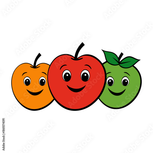 funny apple cartoon