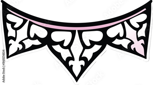 online education concept icon Black silhouette vector illustration on transparent background