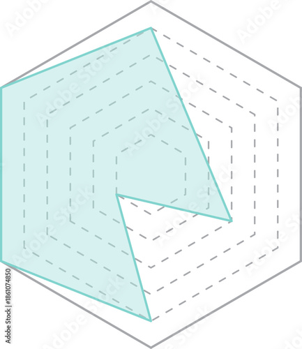 육각형 등급 그래프
