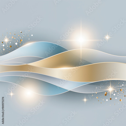 Corporate Style New Year Vector Background for Business Presentation