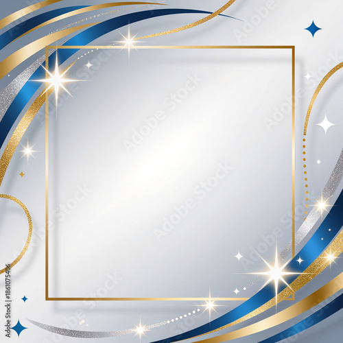 Corporate Style New Year Vector Background for Business Presentation