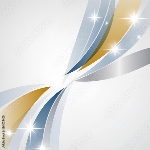 Corporate Style New Year Vector Background for Business Presentation