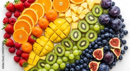 Fresh Fruit Platter with Slices.