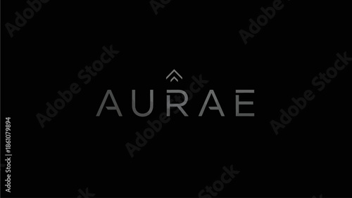 Aurae Logo Design - Minimalist typography for a modern brand identity, symbolizing elegance and sophistication
