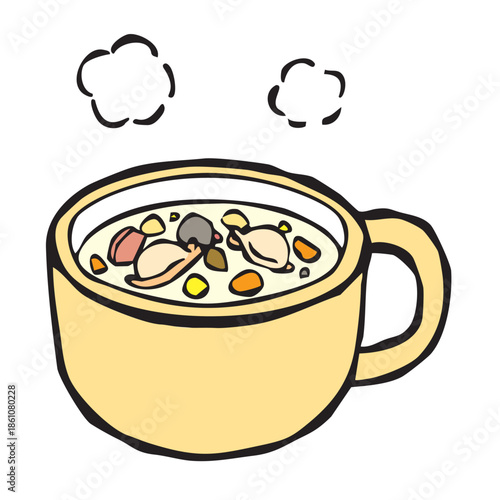 具沢山クラムチャウダー
Clam chowder