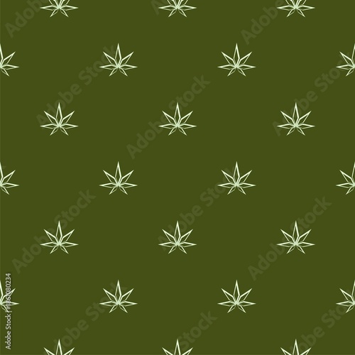 Wallpaper Mural Cannabis leaf seamless pattern isolated on color  background Torontodigital.ca