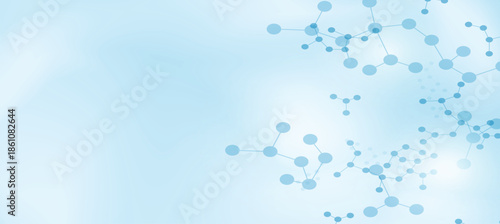 Abstract medical concept with molecule pattern background.