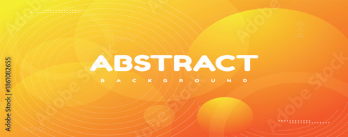 abstract orange background with circle shapes