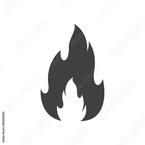 fire logo design burning and blazing