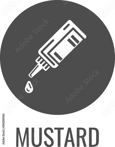 Ketchup or mustard sauce bo...