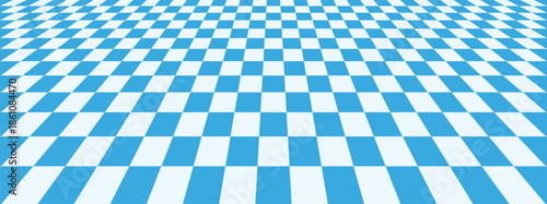  blue checkerboard floor in perspective pool checkered tile