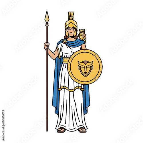 illustration of Greek royal soldiers.with white background.