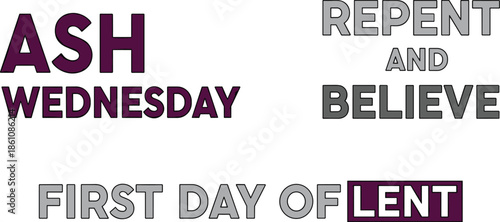 Ash wednesday: repent and believe