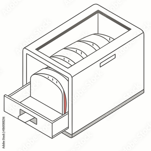 Modern cd storage unit