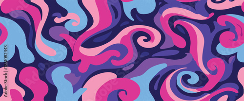 colorful fluid abstract swirls pattern