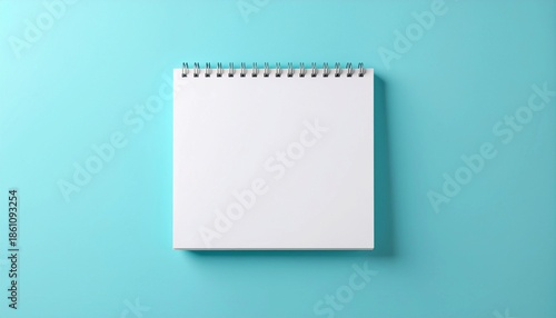 Blank Wall Calendar Mockup on Clean Bright Wall