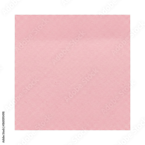 Canvas-taulu Pink sticky note paper isolated on transparent background