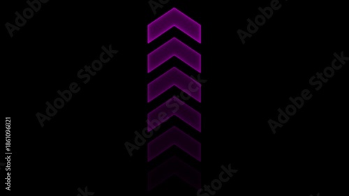 Neon Purple Chevron Arrow Animation Glowing Digital Abstract Background animated arrow futuristic tech background