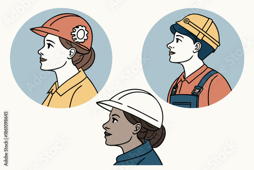 man and woman in uniform