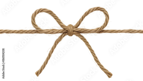 Simple twine bow decoration