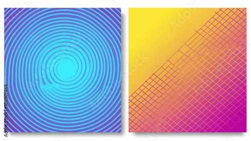 Modern abstract vector background design elements in a contemporary setting viewed from a straightforward perspective