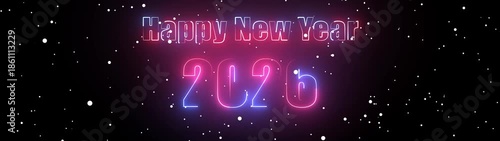  Abstract neon 2026 icon animation. and glowing neon number 2026 animation . Concept of new year beginning, happy celebration, festival, new life, growth of business, investment, finance, innovation.