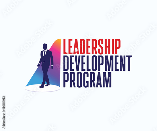Corporate logo design template for the Leadership Development Program. Editable EPS
