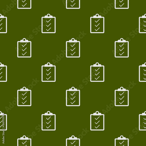 Check list seamless pattern isolated on color background