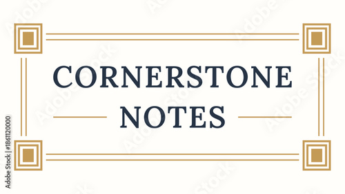Cornerstone Notes horizontal plaque