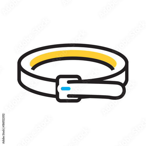 Vector multi color icon for Belt