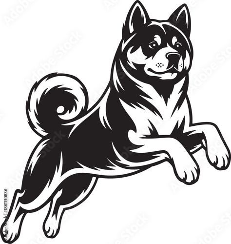 Black vector illustration of a wild wolf head in tribal tattoo style with bold silhouette and fierce animal character suitable for logo and design
