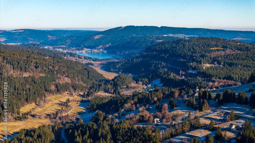 Obraz premium Schwarzwaldpanorama mit Titisee