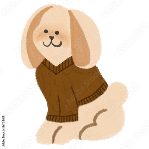 Cute rabbit animal illustration design vector