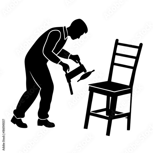 man on chair repair 