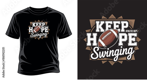 American football graphic vector art T-shirt design