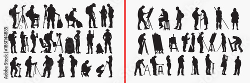 family people silhouette vector, group activity black silhouettes, social people illustration set, daily life outline art, lifestyle vector collection, people icon set, human clipart silhouettes, comm