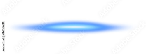 Glowing horizontal gold light line with radiant shine and beam effect, Horizontal Rays of blue light on transparent background.Laser beams png.