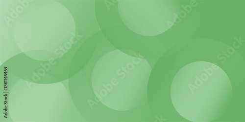 Minimalist soft Abstract Background in Gradient green and white Tones with Circles. Circle effect style geometric, abstract background. vector Eps 10